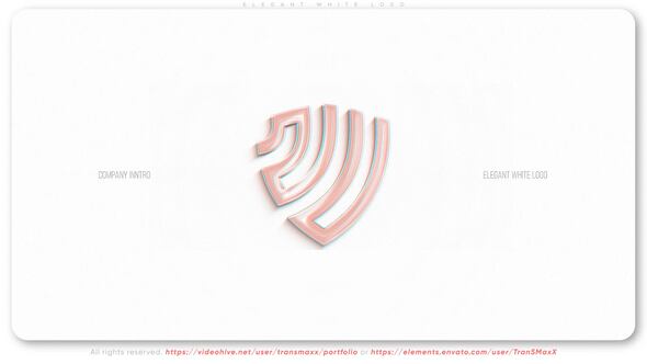 Videohive Elegant White Logo Openers template preview