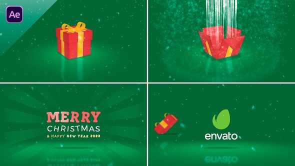 Videohive Gift Box Logo Stings template preview