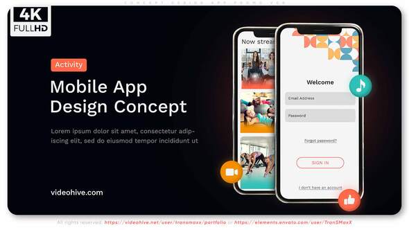 Videohive Concept Design App Promo V07 Product Promo template preview