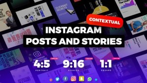 Videohive 60 Instagram Stories and Posts Product Promo template preview