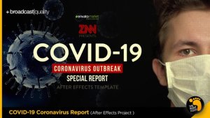 Corona COVID-19 Virus Broadcast Special Report Video Displays template preview