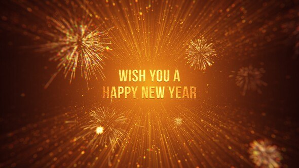 New Year Message Mogrt Premiere Pro template preview