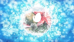 Merry Christmas Celebration Logo Video Displays template preview