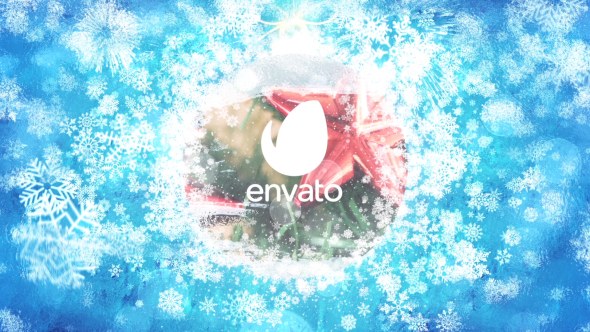 Merry Christmas Celebration Logo Video Displays template preview