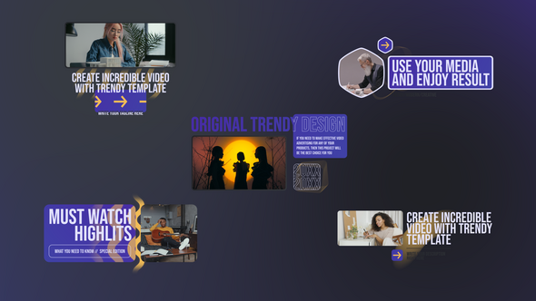 Videohive Clean & Simple Lower Thirds Titles template preview