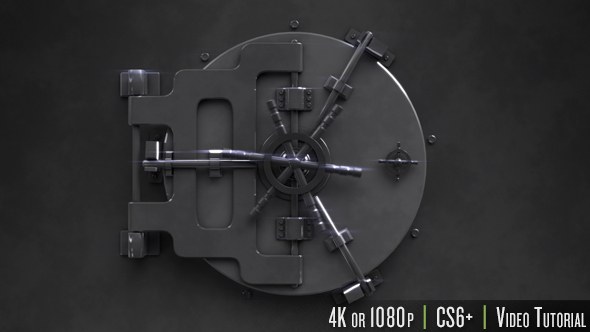 Videohive Safe Unlock Logo Reveal Logo Stings template preview