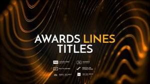 Videohive Awards Lines Titles Titles template preview