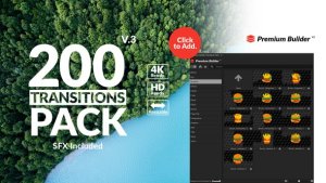 Transitions Pack Video Displays template preview