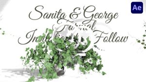 Videohive Botanical Leaves Wedding Invitation Broadcast-packages template preview