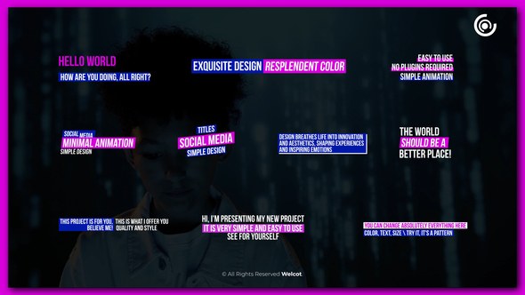 Videohive Social Media Titles | After Effects Titles template preview