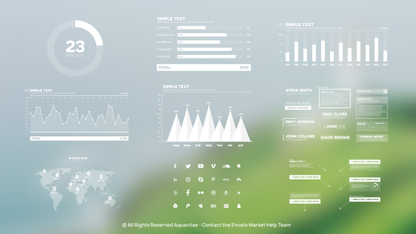 Infographic Maker Video Displays template preview