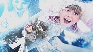 Winter Slideshow Video Displays template preview