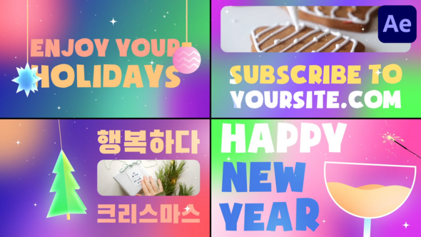 Videohive Christmas Slides | After Effects 55370449 Openers template preview