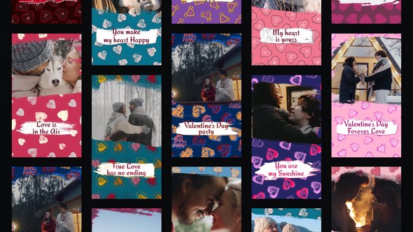 Videohive Vilentine's Day Stories Openers template preview
