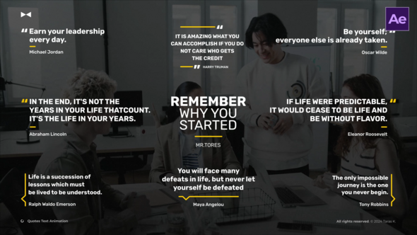Videohive Quotes Text Animation 1.0  AE Titles template preview