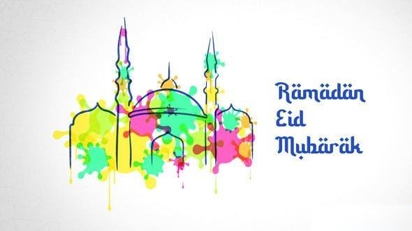 Videohive Ramadan Watercolor Ramadan template preview