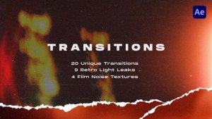 Videohive Torn Paper Transitions Pack Broadcast-packages template preview