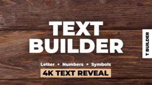 Videohive Text Builder Titles template preview