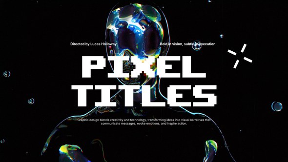 Videohive Pixelated Titles Titles template preview