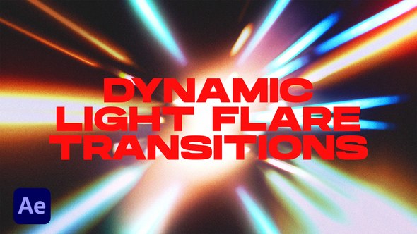 Videohive Dynamic Light Flare Transitions | After Effects Elements template preview
