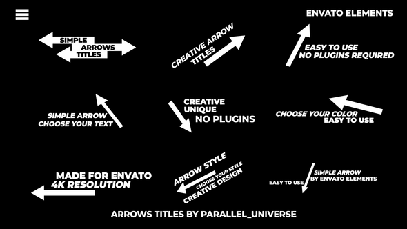 Videohive Arrows Titles | AE 57841928 Titles template preview