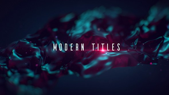 Modern Titles Video Displays template preview