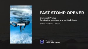 Videohive Fast Stomp Opener - Vertical for Stories Openers template preview