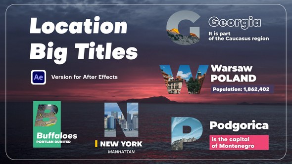 Location Big Titles Titles template preview