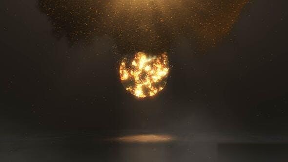Videohive Fire Explosion Logo 42847565 Logo Stings template preview