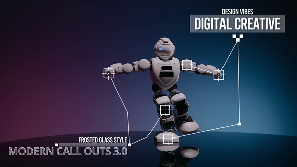 Videohive Modern Call Outs 3.0 вЂ” Frosted Glass Style Logo Stings template preview