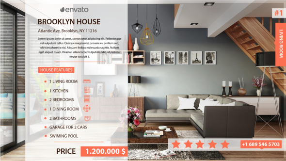 Real Estate Video Displays template preview