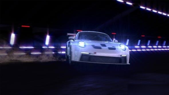 Videohive Drift Car Logo Stings template preview