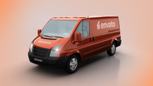 Videohive Delivery Car Logo Reveal Logo Stings template preview