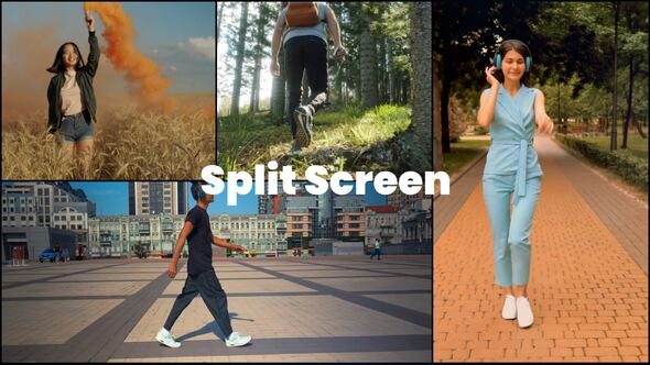 Videohive SplitScreen Opener Slideshow Openers template preview