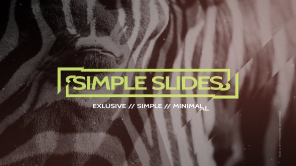 Simple Slides Project Video Displays template preview