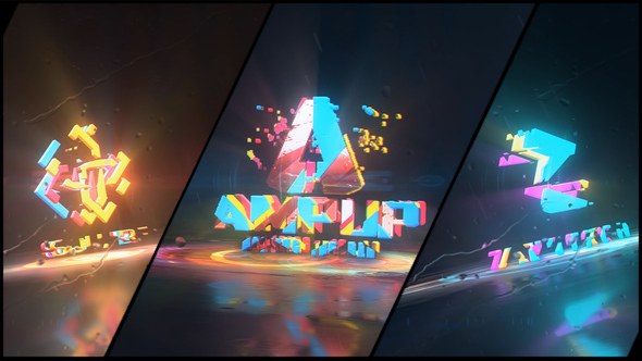 Videohive Colorful Abstract Logo Reveal Logo Stings template preview