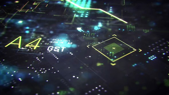 Videohive Sci-fi Futuristic HUD Logo Reveal Logo Stings template preview