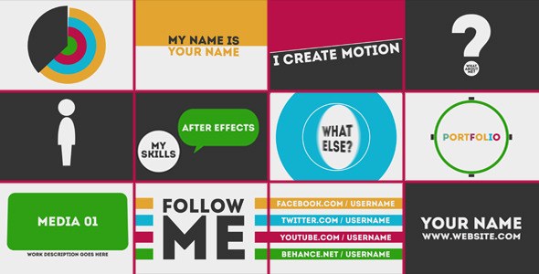 Videohive Motion Portfolio Openers template preview