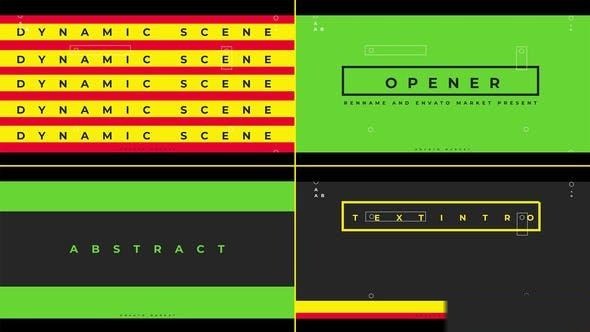 Videohive Colorful Typo Intro V 0.3 Openers template preview