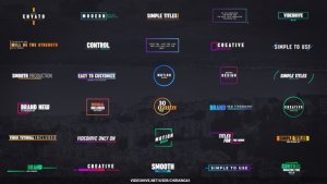 Videohive Colorful Modern Titles Titles template preview