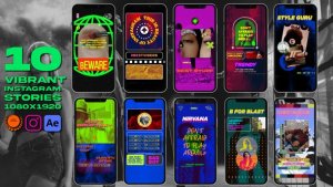 Videohive Instagram Vibrant Reel Product Promo template preview