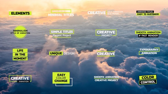 Videohive Simple and Minimal Titles | After Effects Titles template preview