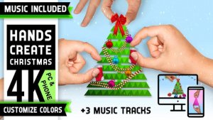 Videohive Minimal Christmas Tree Logo Logo Stings template preview
