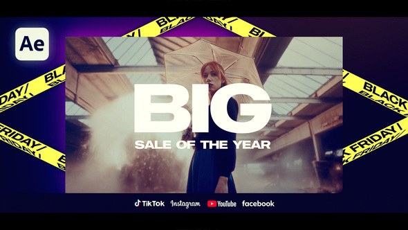 Videohive Black Friday & Cyber Monday Promo Openers template preview