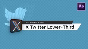 Videohive X Twitter Lower Third Elements template preview
