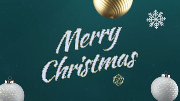 Videohive Elegant 3D Christmas Intro Logo Stings template preview