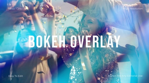 Videohive 5 Bokeh Overlay Elements template preview