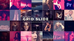 Stylish Grid Slide for Premiere Pro Premiere Pro template preview