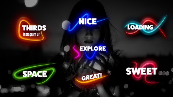 Shiny Lines Lower Thirds Premiere Pro template preview