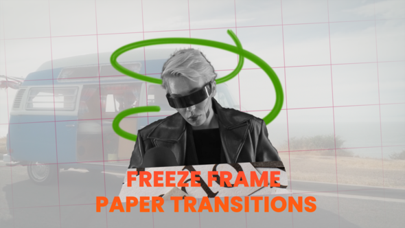 Videohive Freeze Frame Paper Transitions Openers template preview